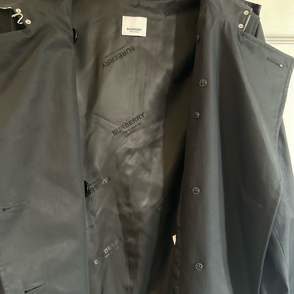 Black Burberry Trench Coat - Picture 4 of 9